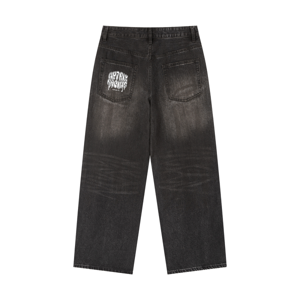 Vintage Wash Heavyweight Denim Jeans